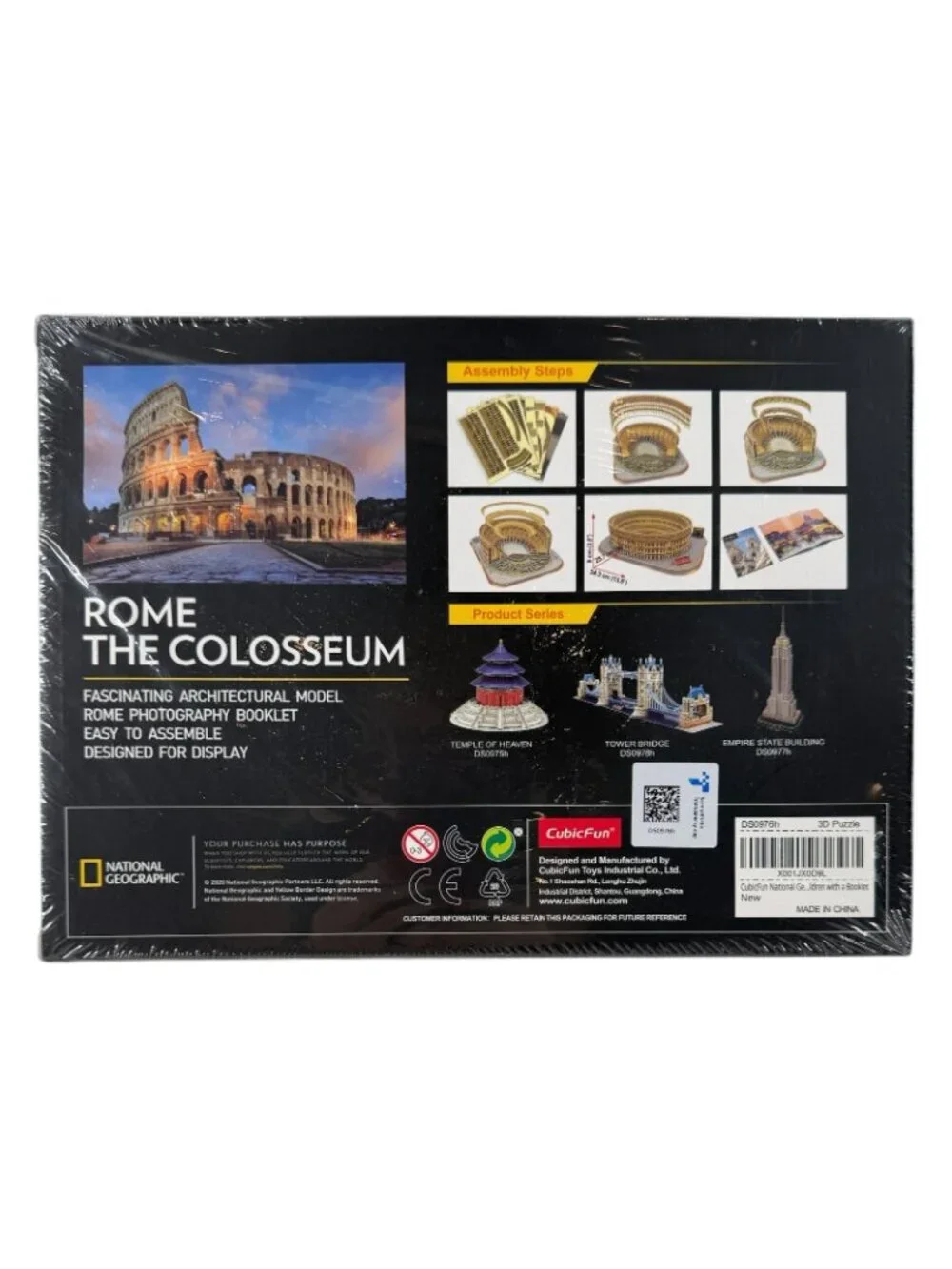 3D Puzzle National Geographic Rome Colosseum History Italy Gift Sealed New READ